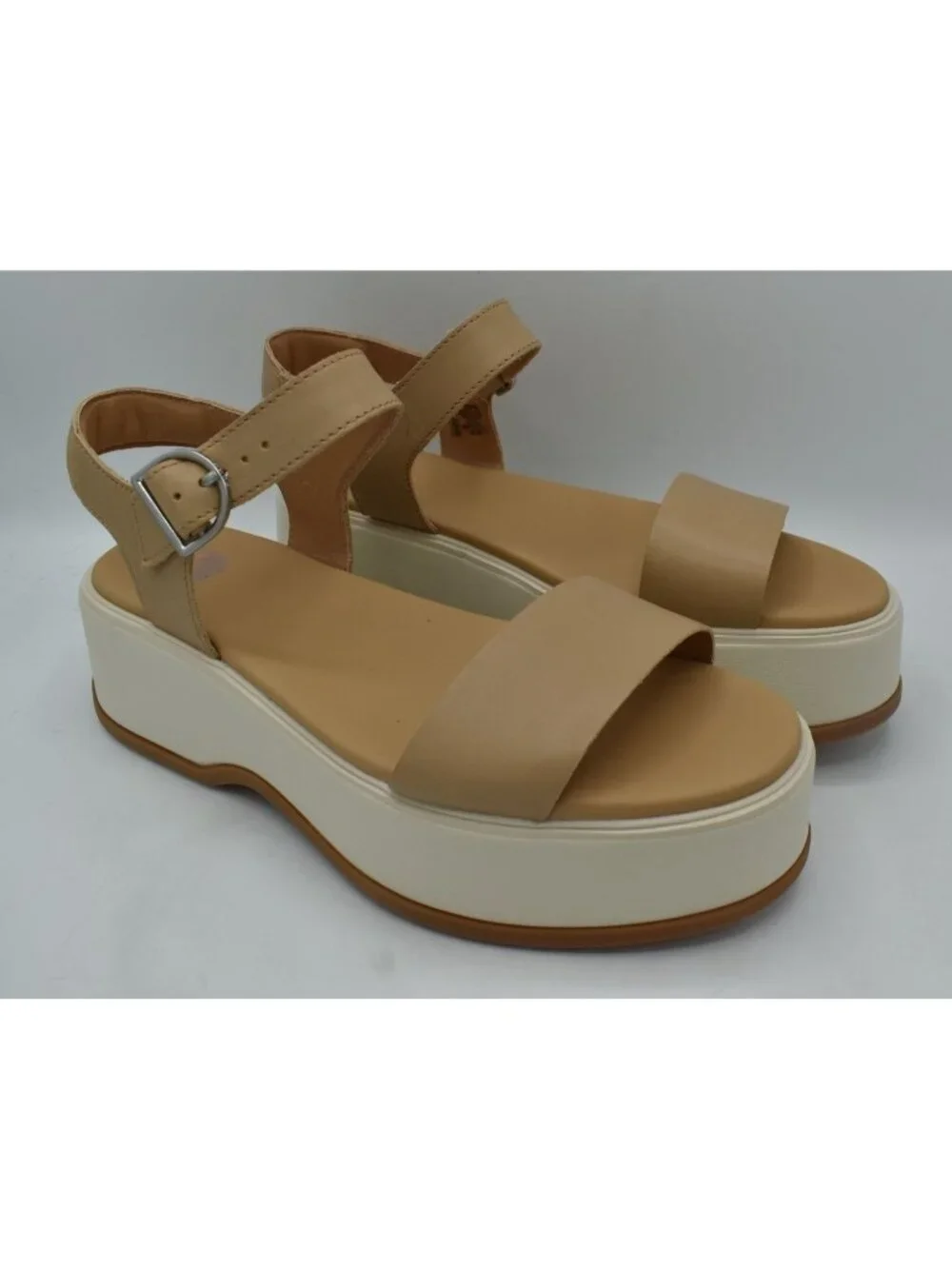 Sorel Womens Size 9 Dayspring Ankle Strap Honest Beige Platform‎ Sandals Shoes